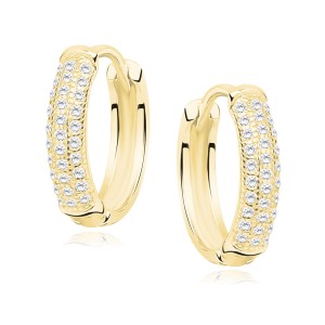 Cercei rotunzi argint placati cu aur galben Ø15 mm cu pietre DiAmanti Z0967DEG_W-DIA (Argint 925‰ 2,3 g.) Cercei rotunzi argint placati cu aur galben Ø15 mm cu pietre DiAmanti Z0967DEG_W-DIA (Argint 925‰ 2,3 g.)